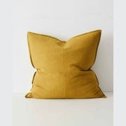 Weave Home European Linen Como Cushion - Moss | Square and Lumbar | Three Sizes gallery detail image