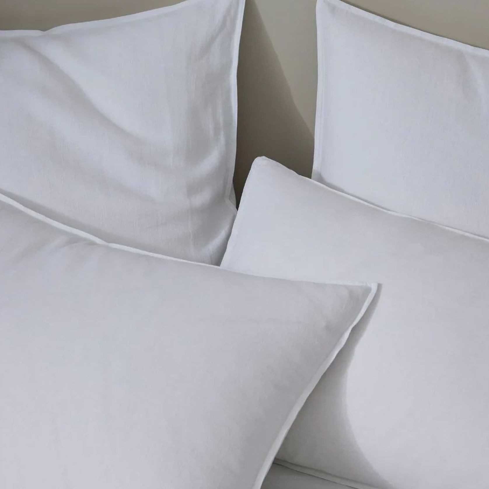 Ravello Pillowcase Pair - White | Standard,  King or Euro Size gallery detail image