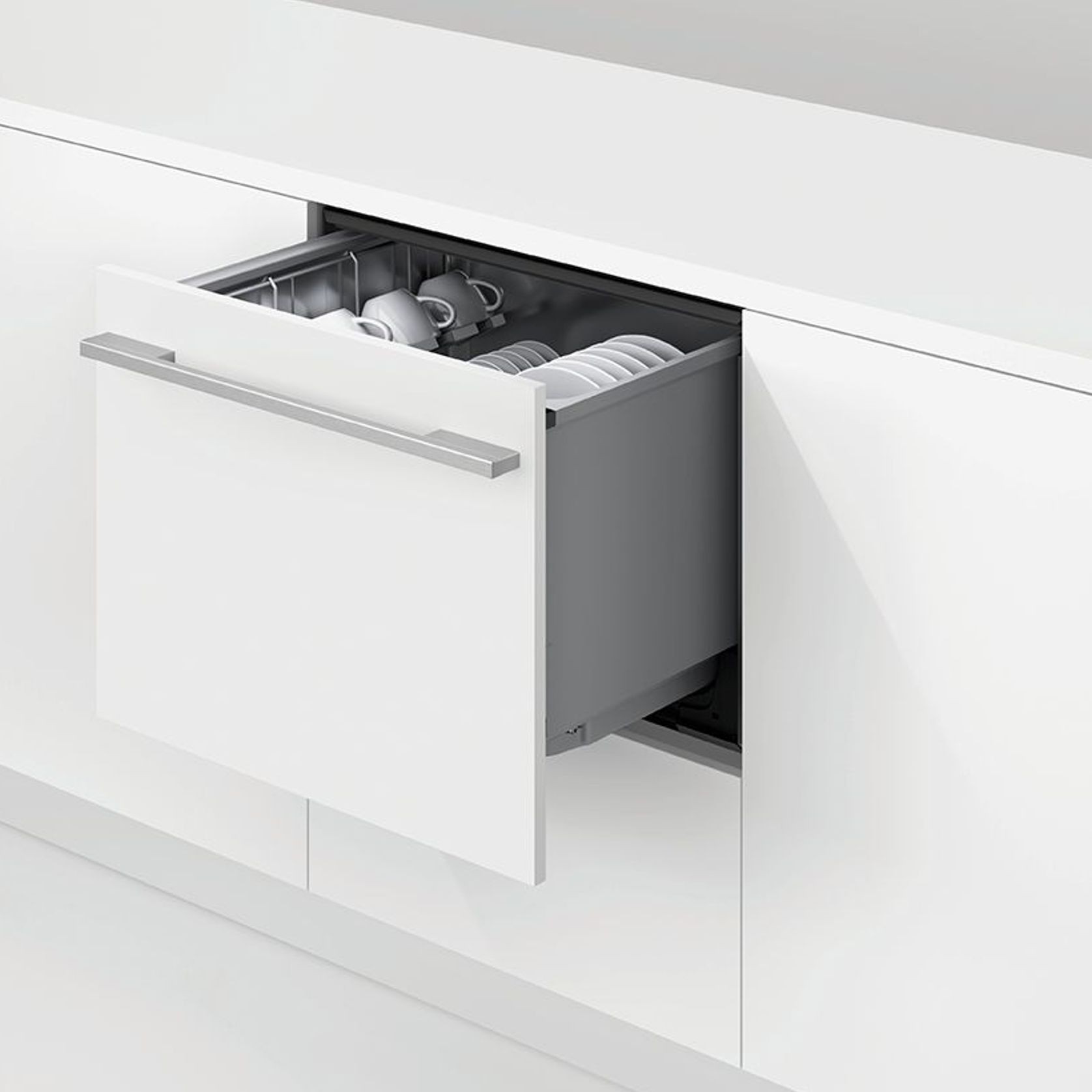 Integrated Single DishDrawer Dishwasher, Tall, Sanitise ArchiPro NZ