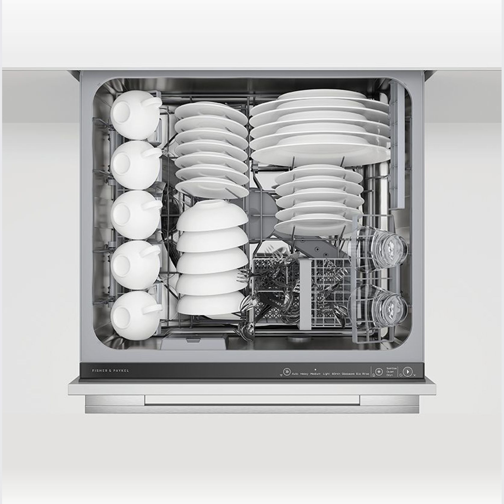 Integrated Single DishDrawer Dishwasher, Tall, Sanitise ArchiPro NZ