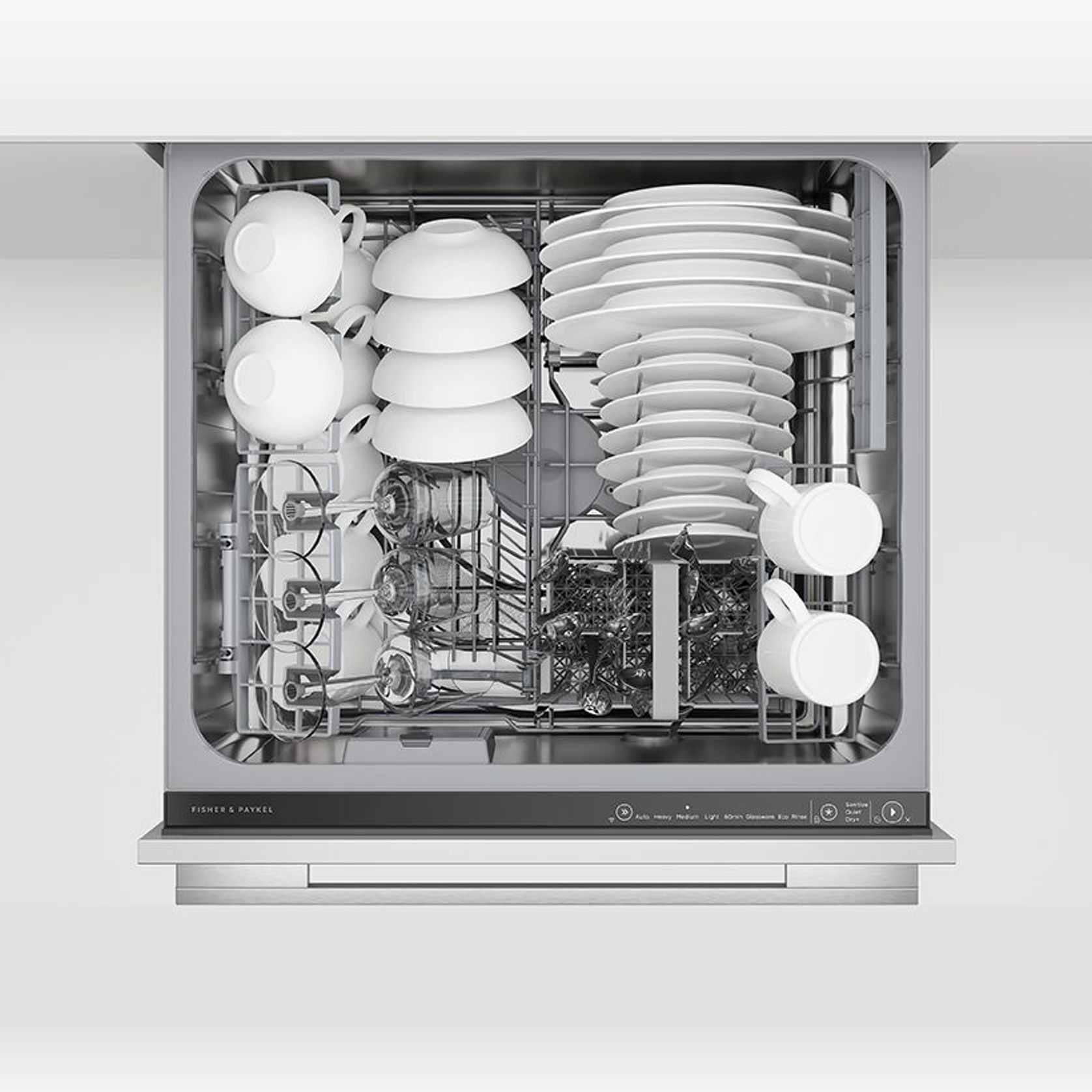 Integrated Single DishDrawer Dishwasher, Tall, Sanitise ArchiPro NZ