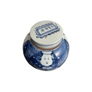 Ginger Pot Blue & White Portly Figurine gallery detail image