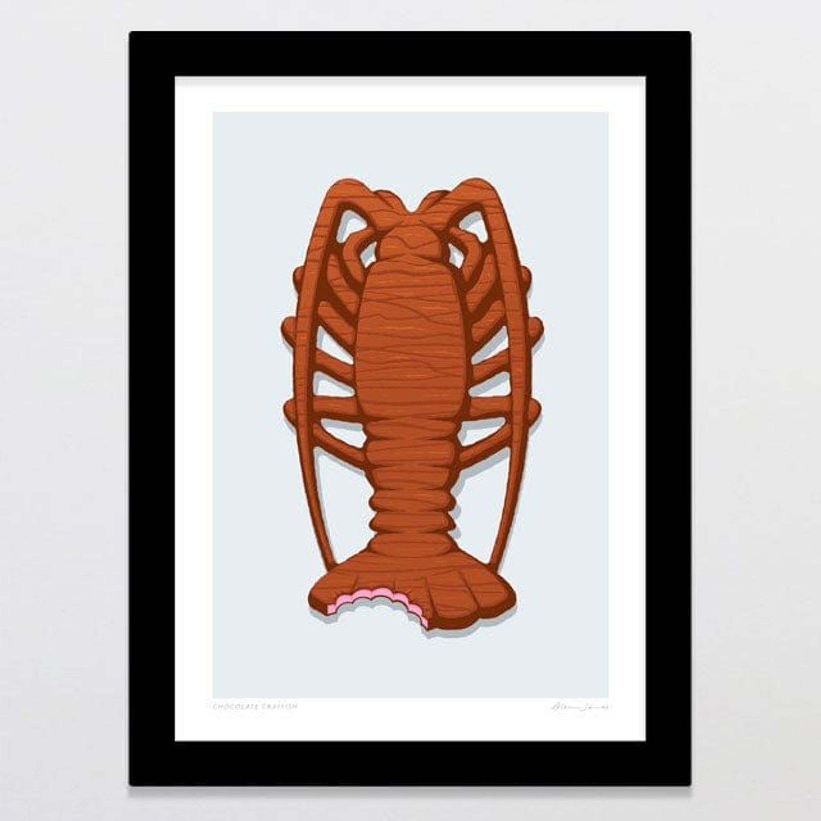 Chocolate Crayfish Art Print gallery detail image