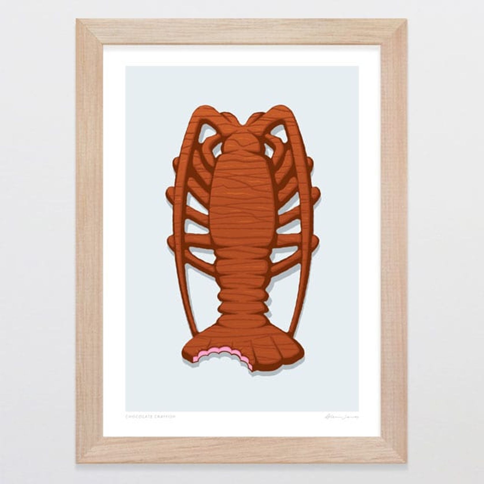Chocolate Crayfish Art Print gallery detail image