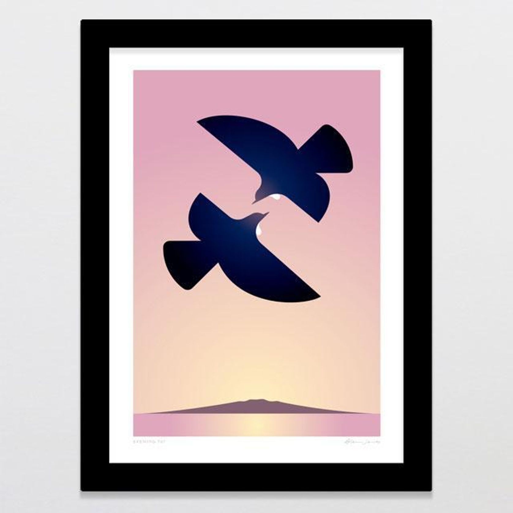 Evening Tui Art Print gallery detail image