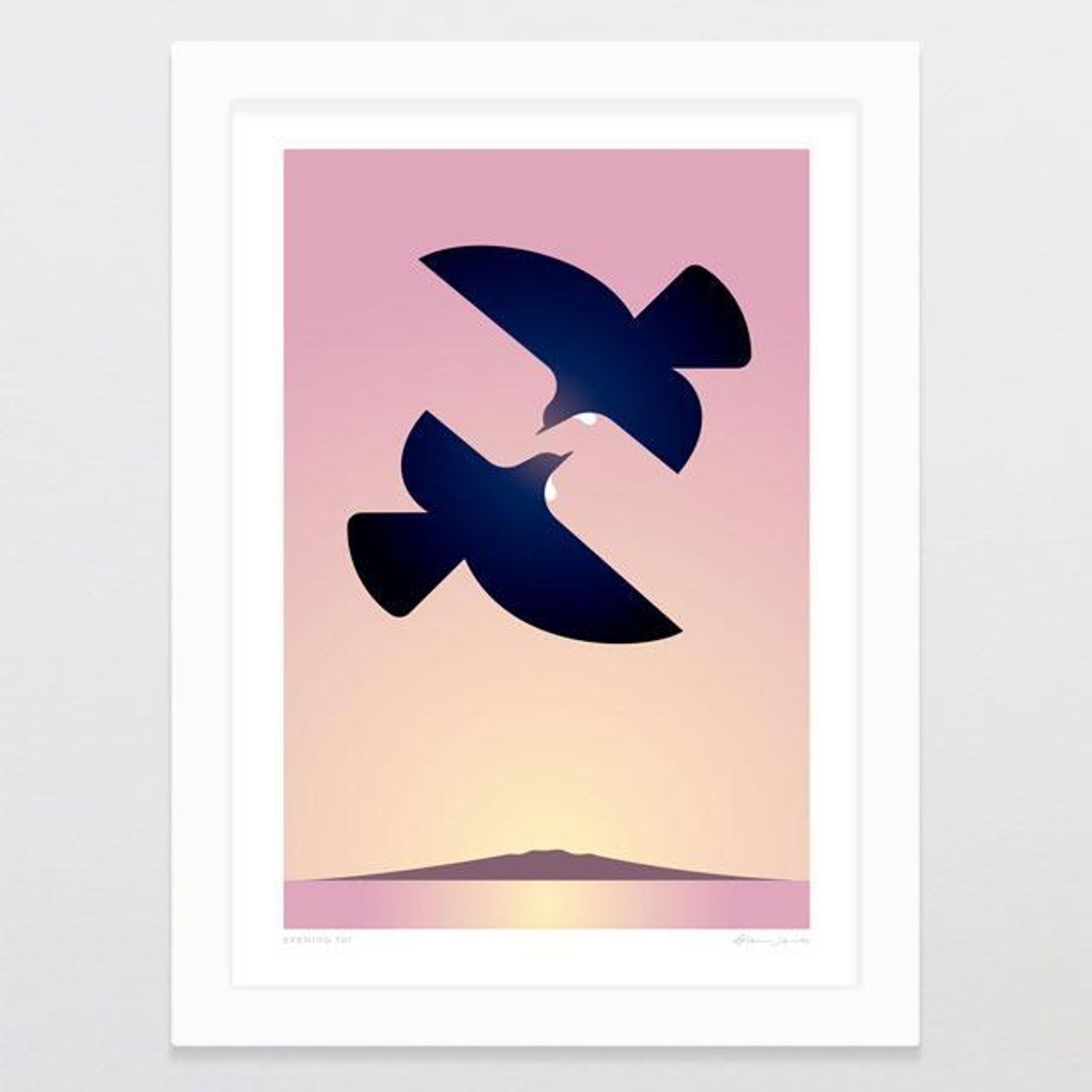 Evening Tui Art Print gallery detail image