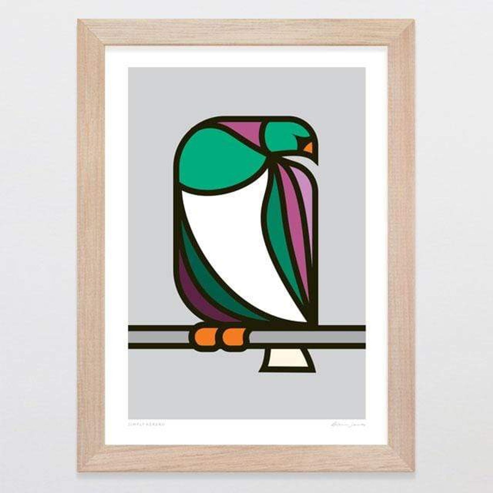 Simply Kereru Art Print gallery detail image