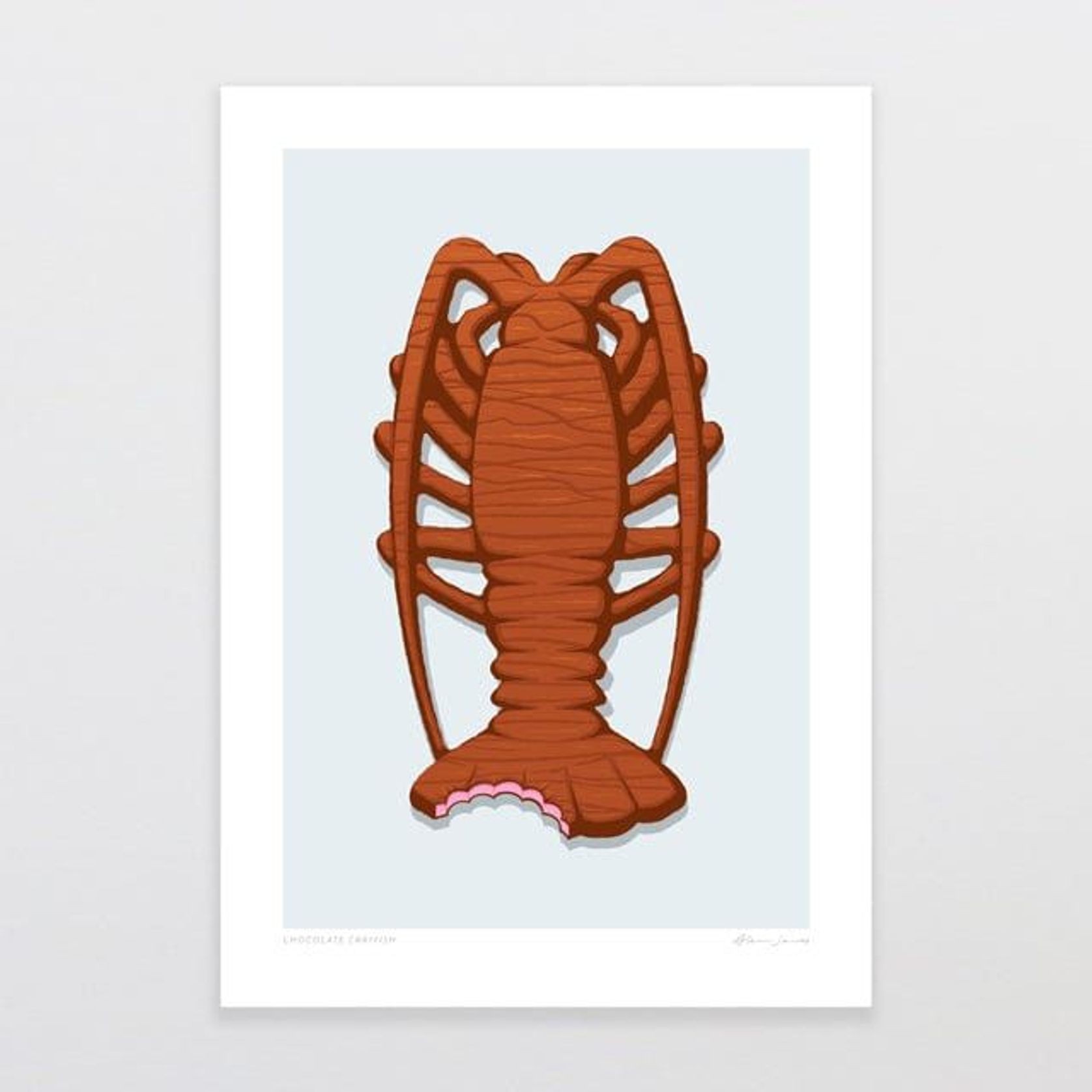 Chocolate Crayfish Art Print gallery detail image