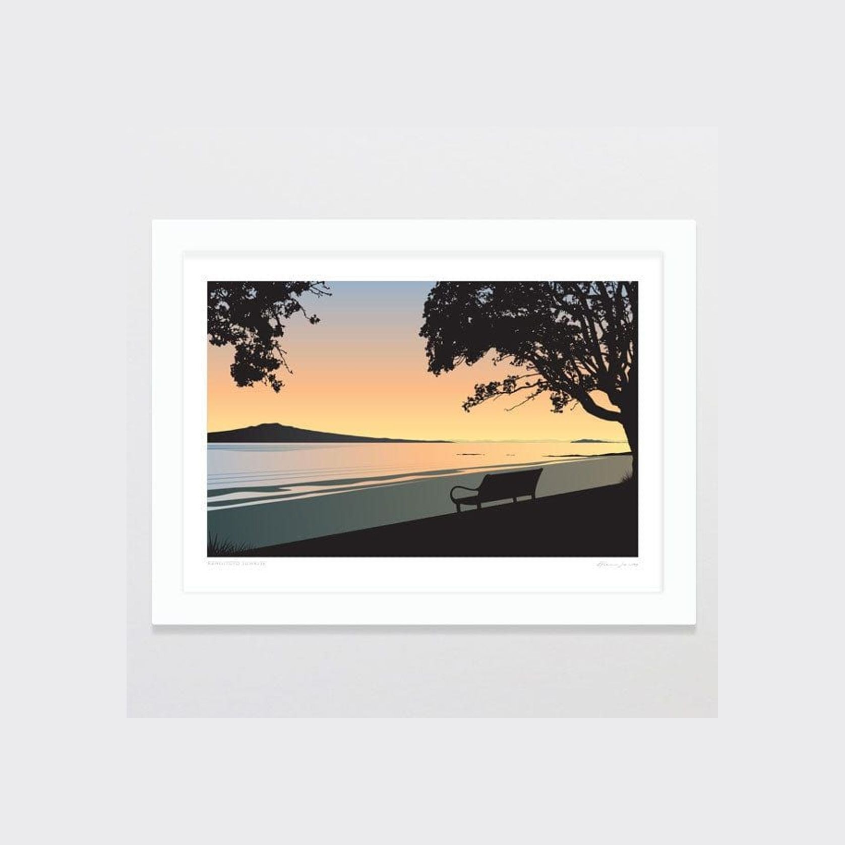 Rangitoto Sunrise Art Print gallery detail image