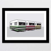 Colourful Campers Art Print gallery detail image
