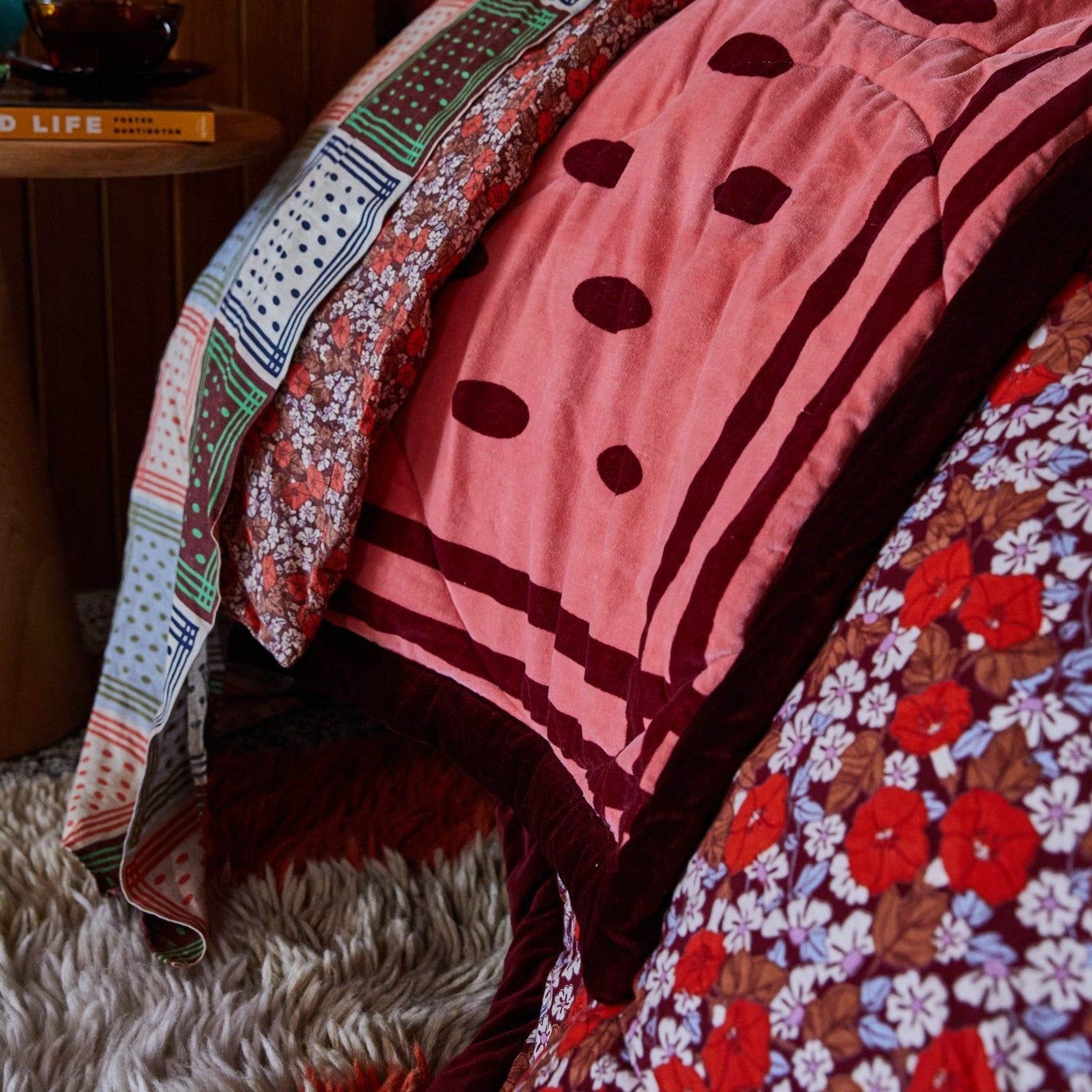 Lia Velvet Bedcover gallery detail image