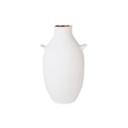 Moroccan White Ceramic Vase gallery detail image