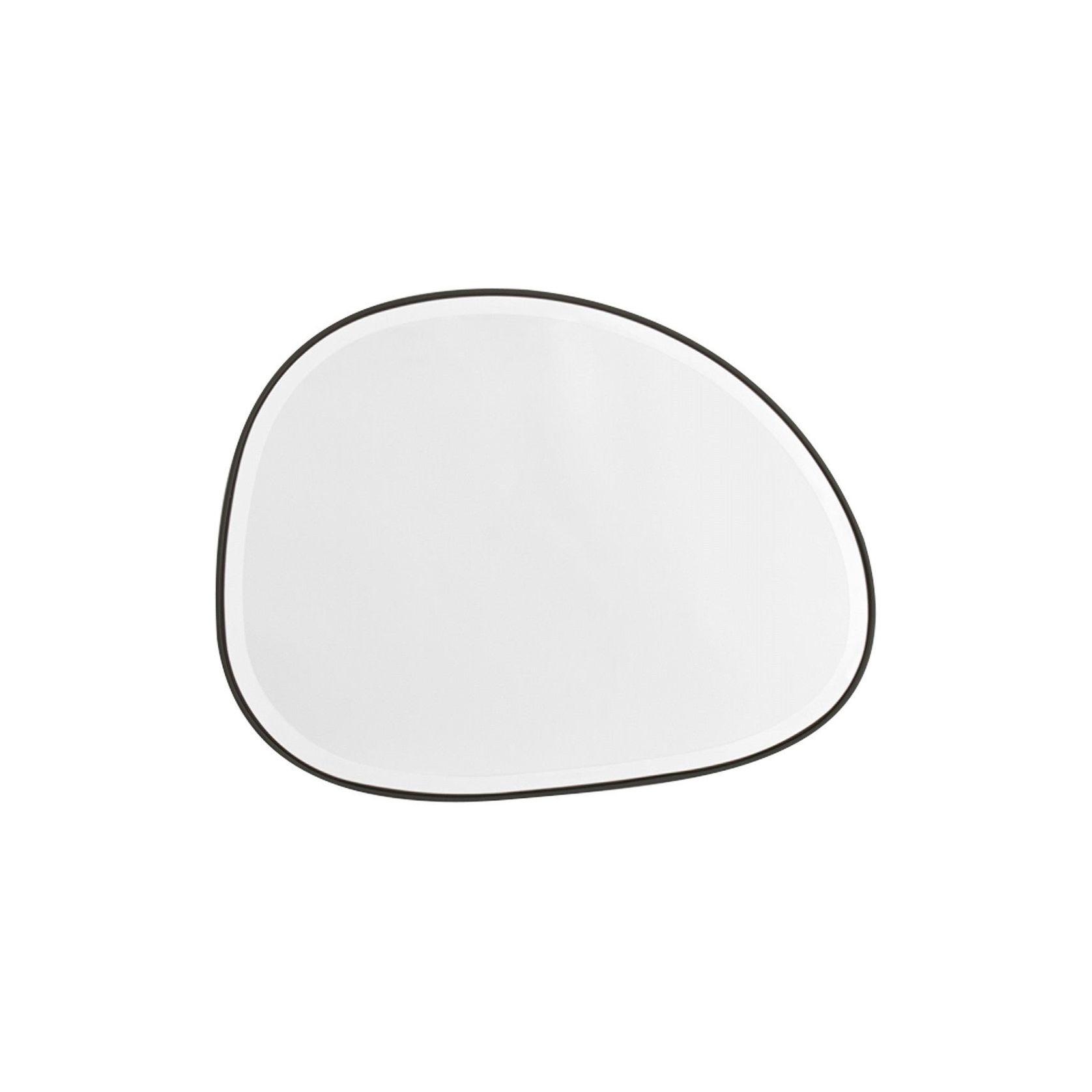 Pebble Mirror - Black 55x70cm gallery detail image
