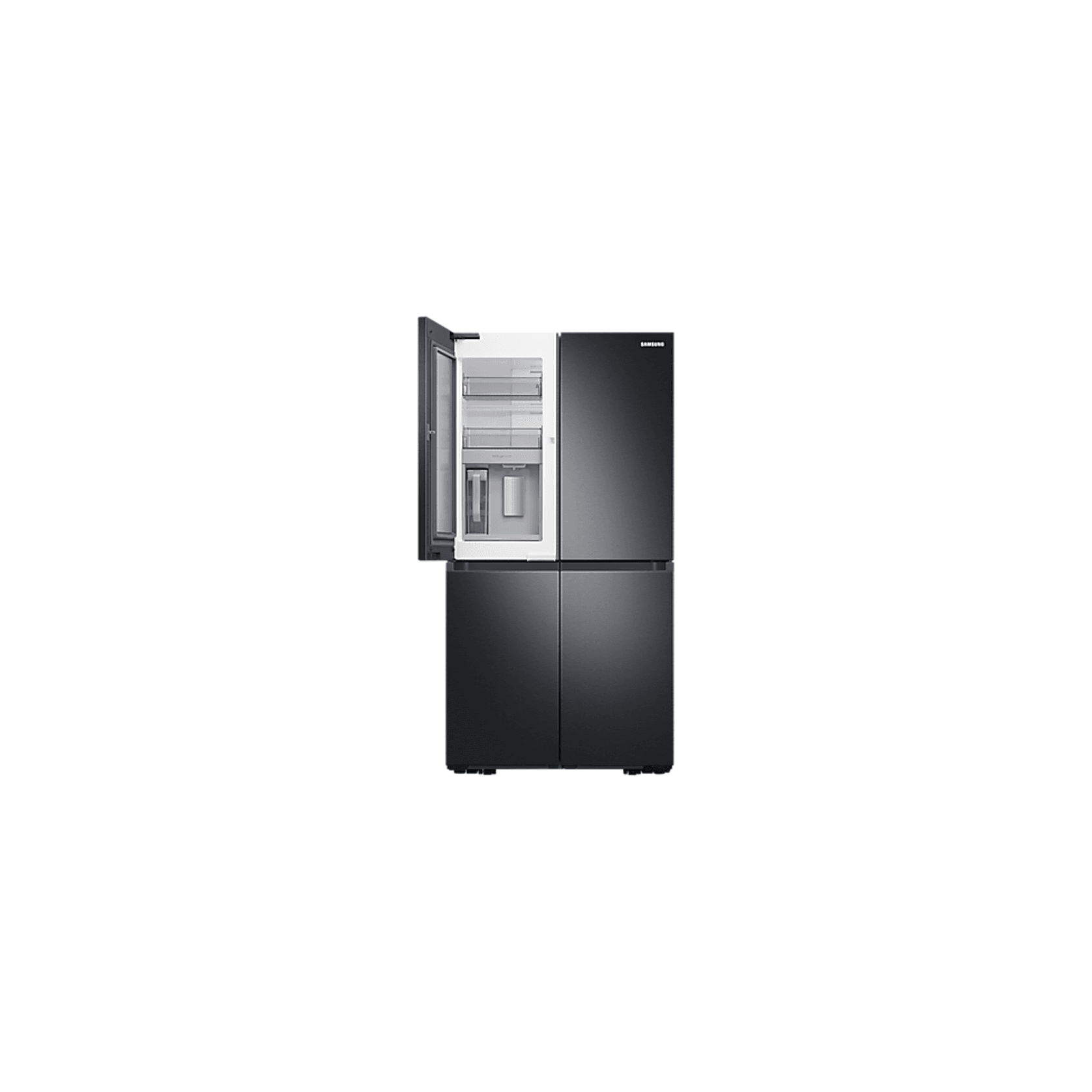 648L Beverage Showcase French Door Fridge Matte Black ArchiPro NZ