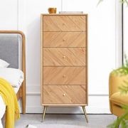 Parquet Solid Oak 5 Drawers Tallboy gallery detail image