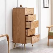 Parquet Solid Oak 5 Drawers Tallboy gallery detail image