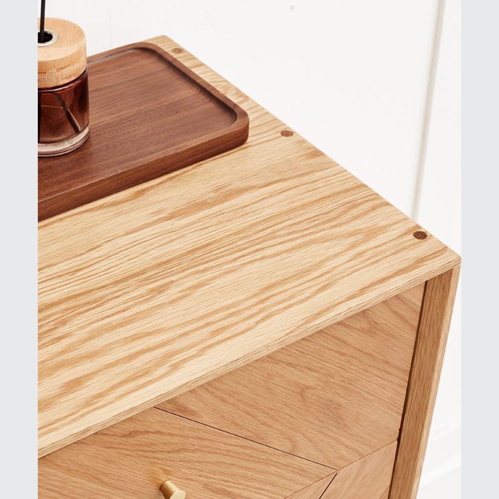 Parquet Solid Oak 5 Drawers Tallboy gallery detail image