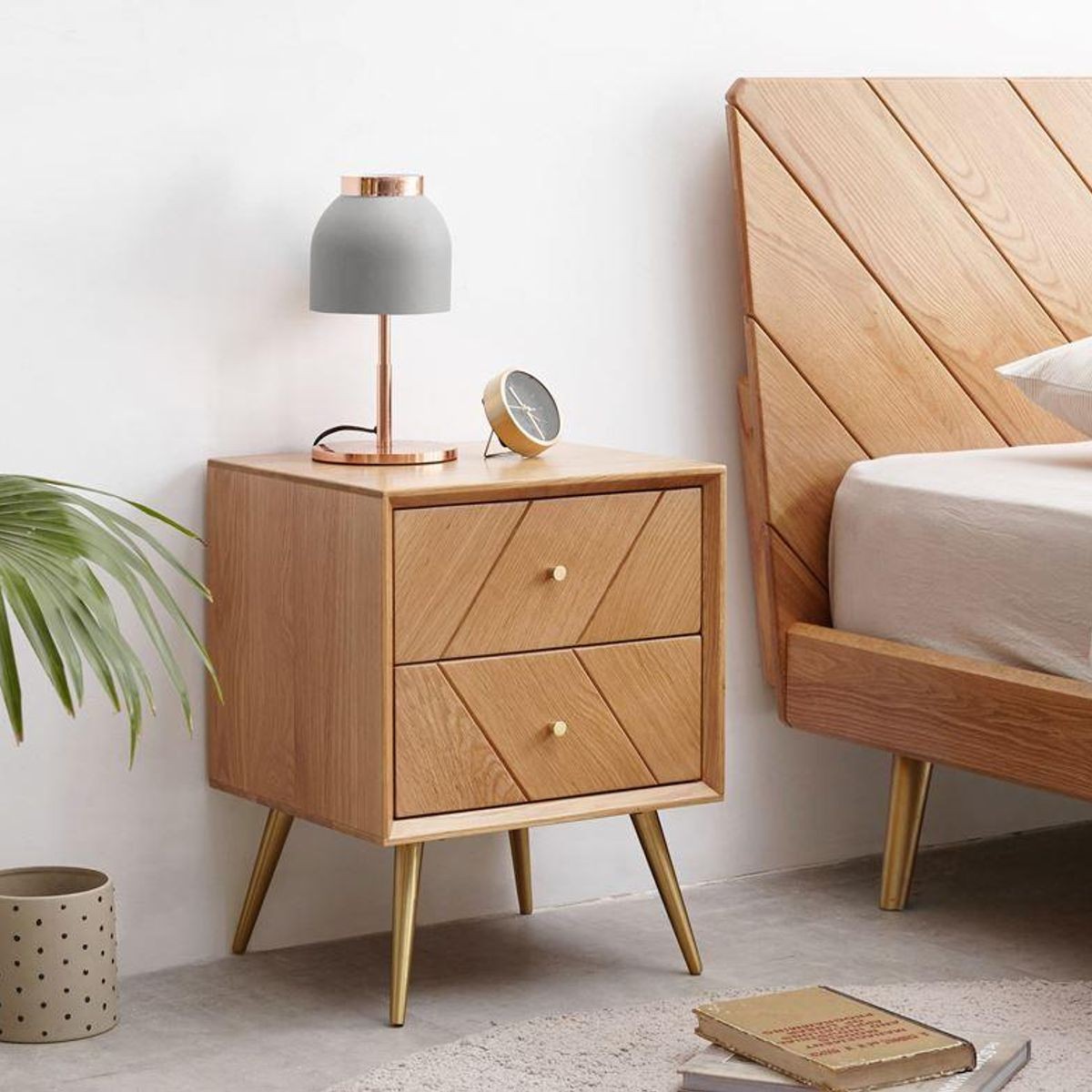 Parquet bedside table sale