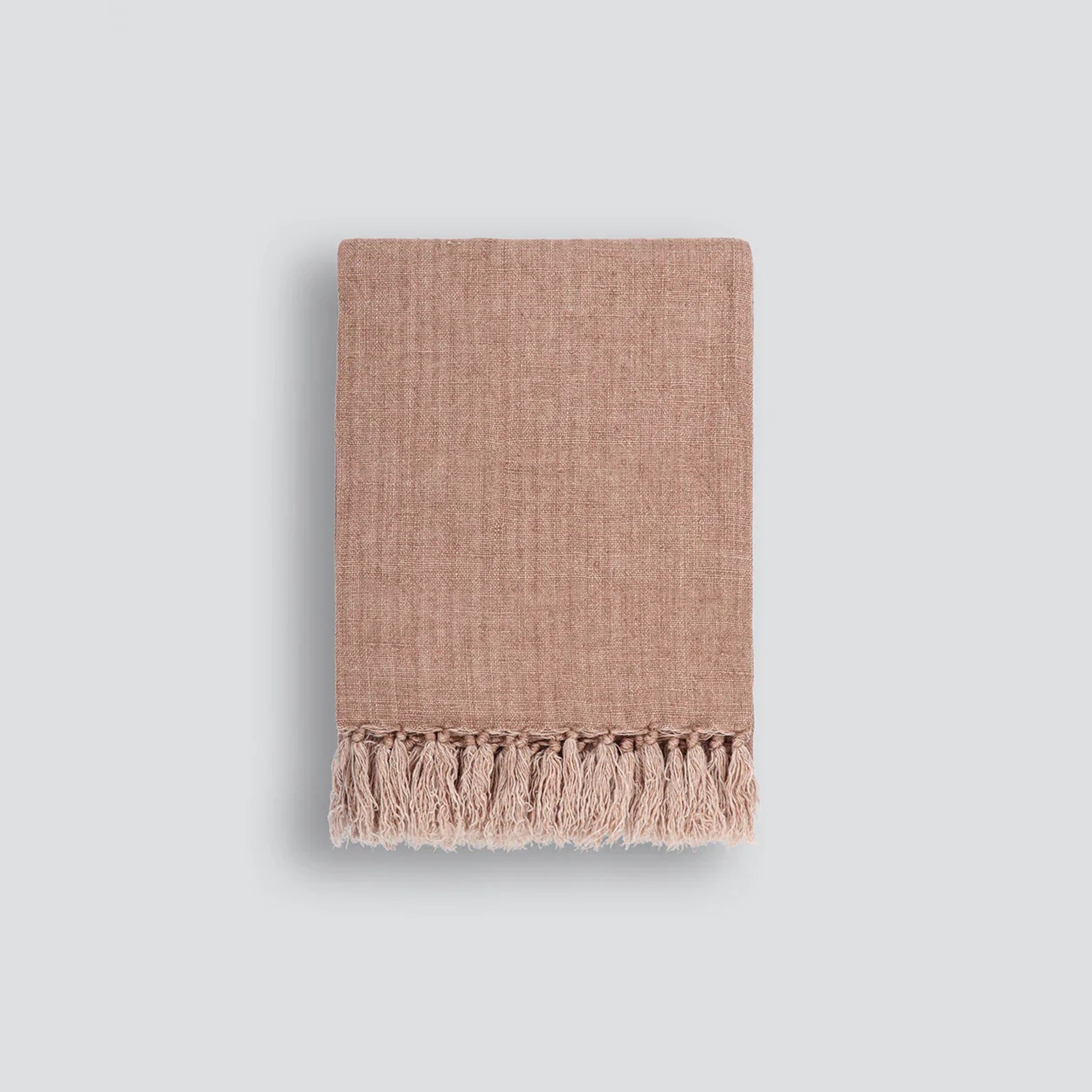 Baya Millhouse Throw - Clay | 100% Linen gallery detail image