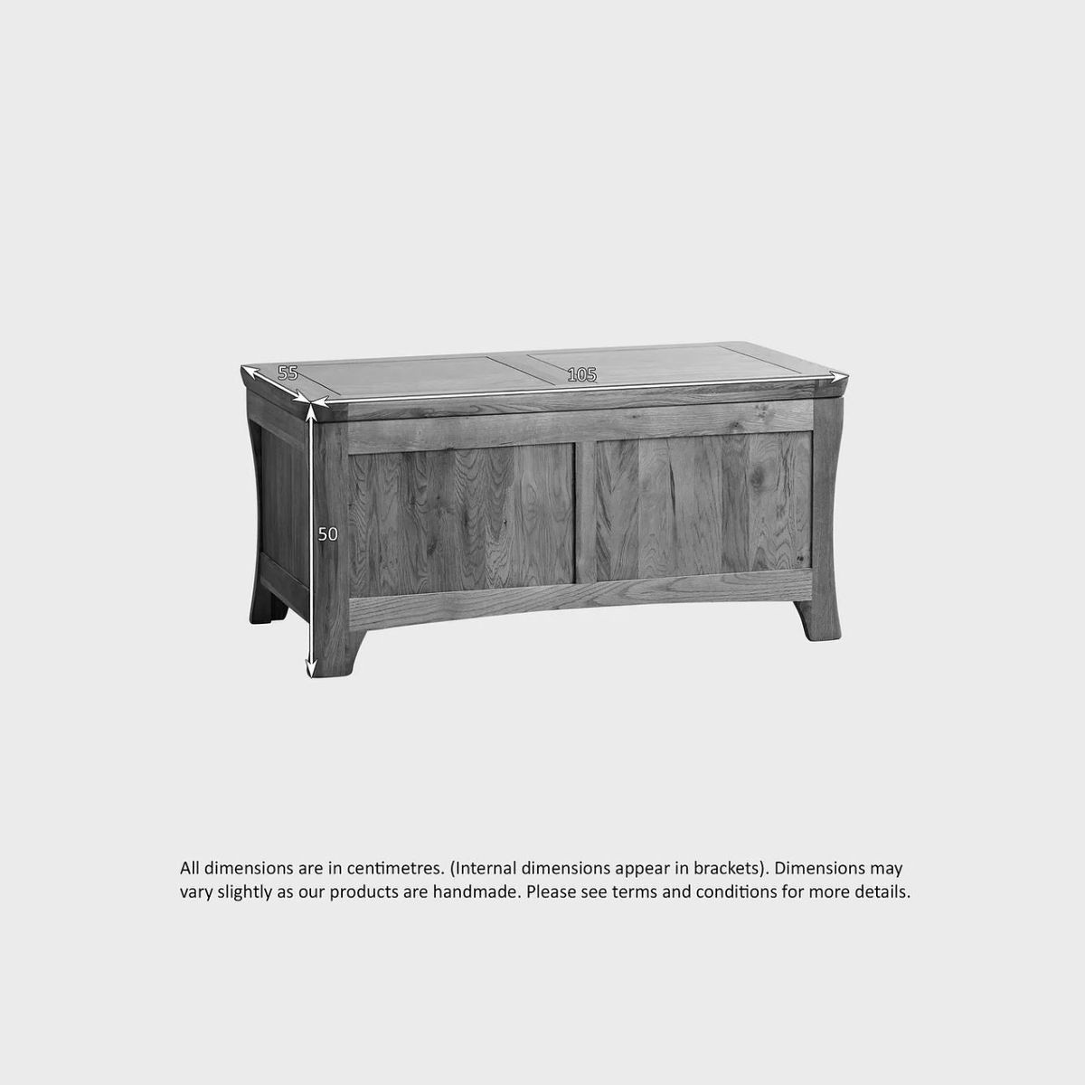 Solid oak blanket box sale