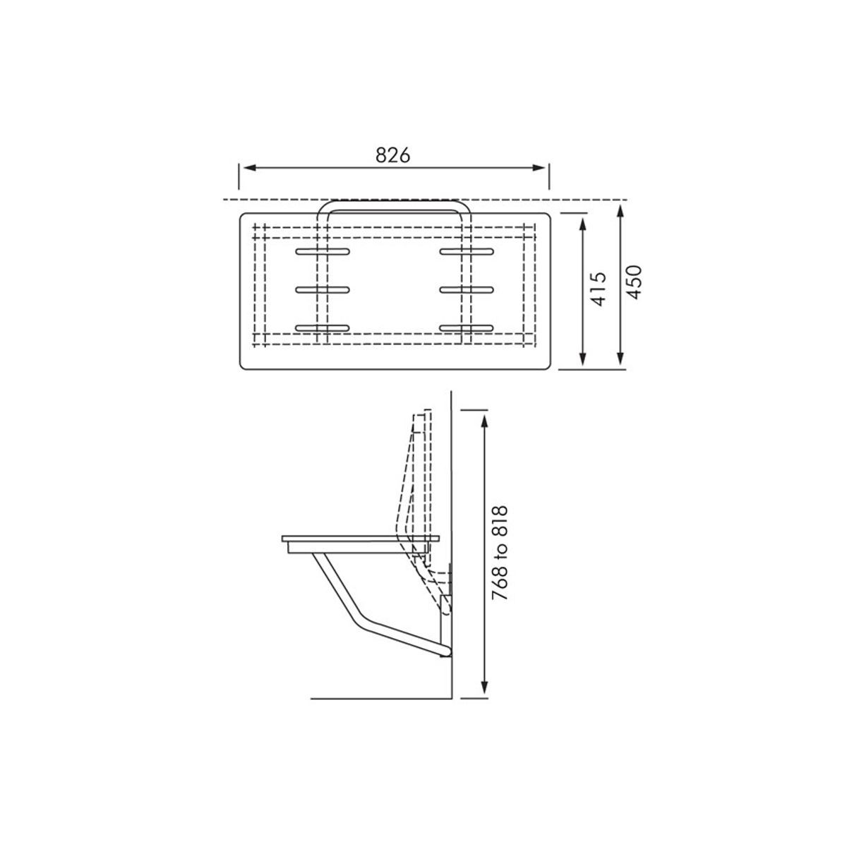 ASI Fold Up Disabled Shower Seat ArchiPro NZ