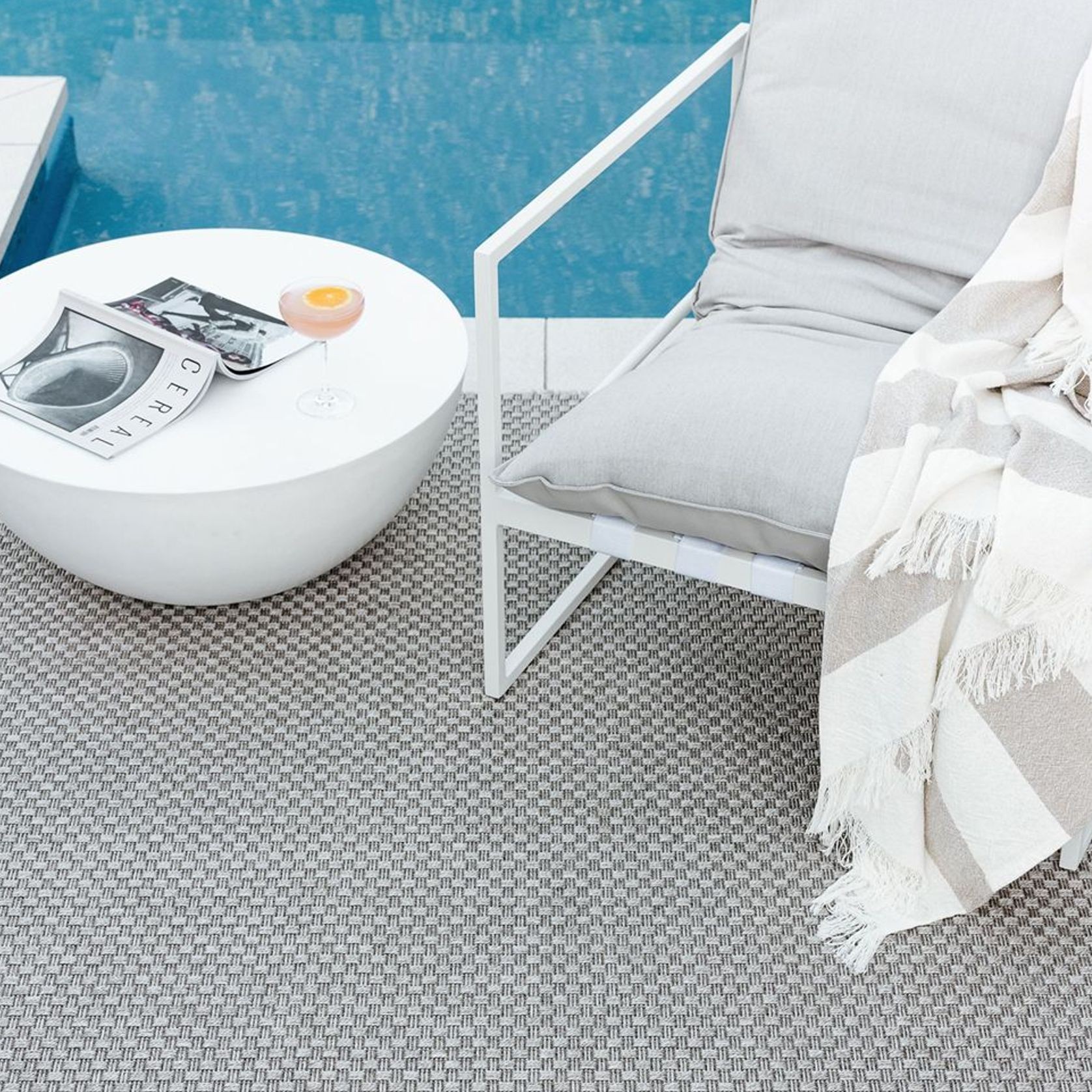 Baya Flax Outdoor Rug - Zinc gallery detail image