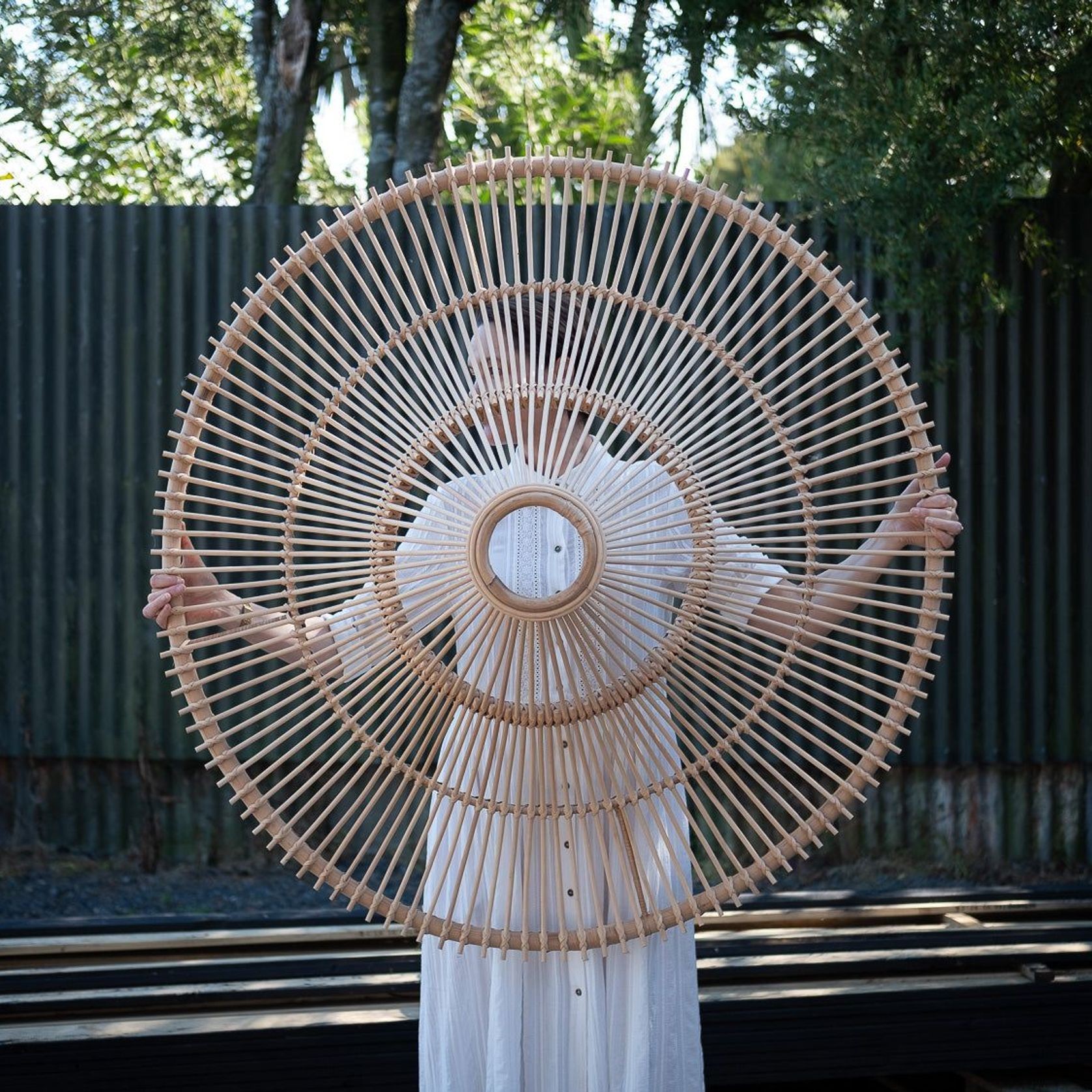 Rattan - 120cm Henrietta Pendant gallery detail image