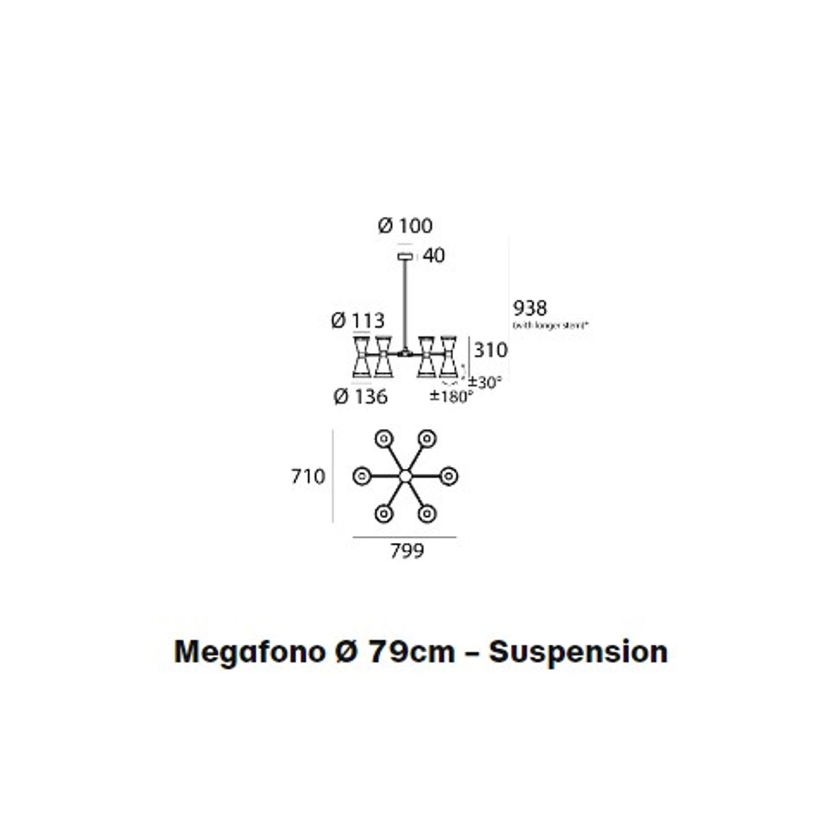 Megafono - 1958 Suspension Light gallery detail image