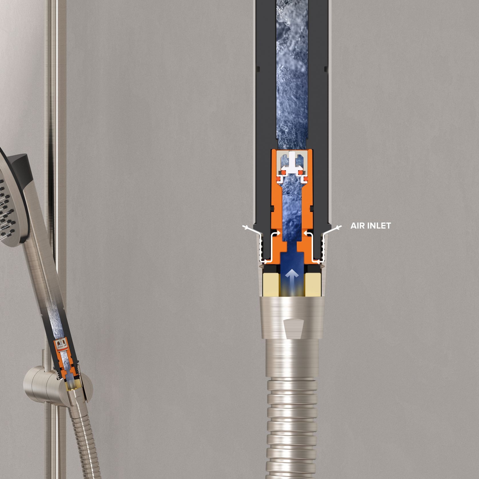 Tate Aerlux™ Single Spray Slide Shower gallery detail image