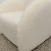 Snugg Swivel Armchair - Cream Shearling gallery detail image