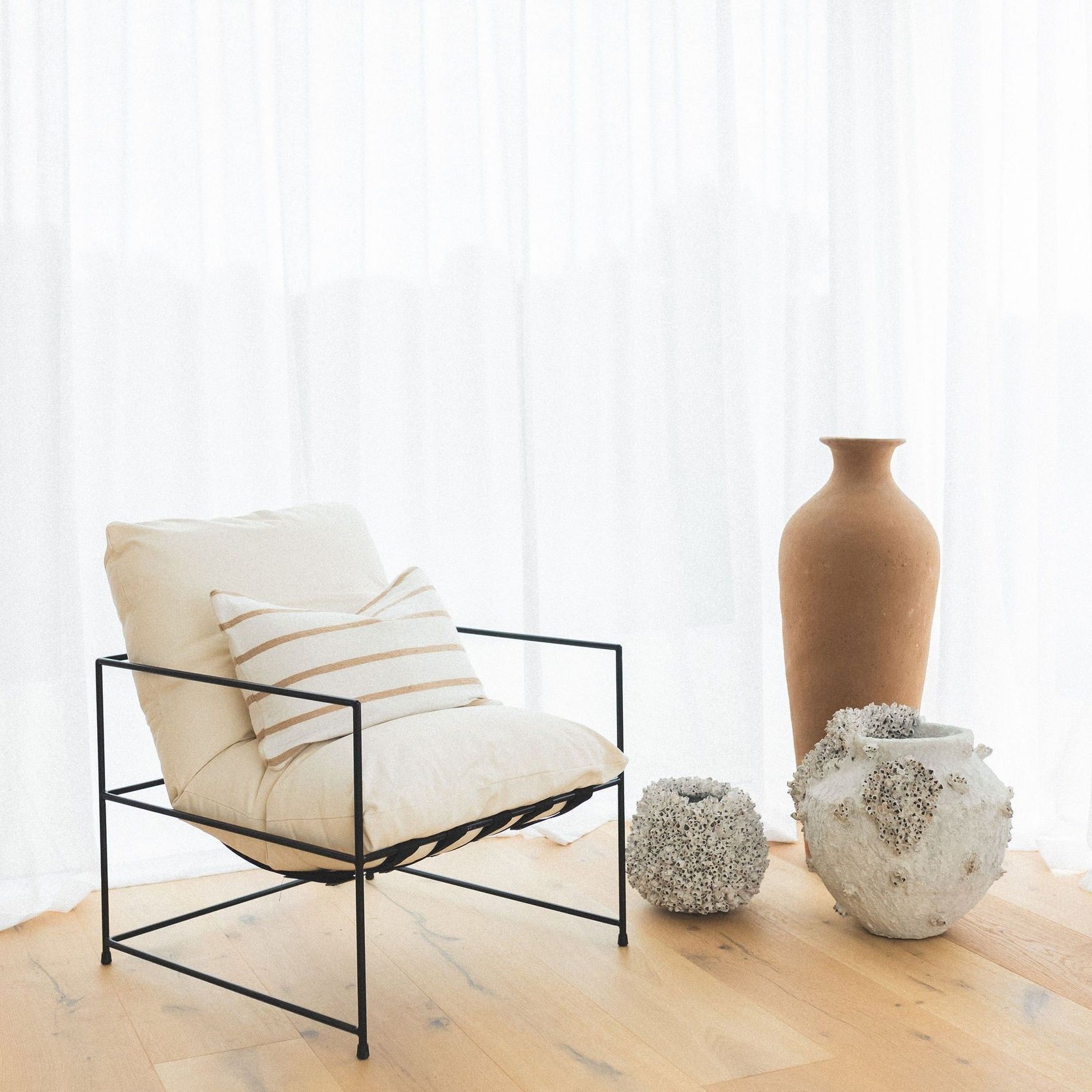 Lauro Club Chair- Vanilla gallery detail image