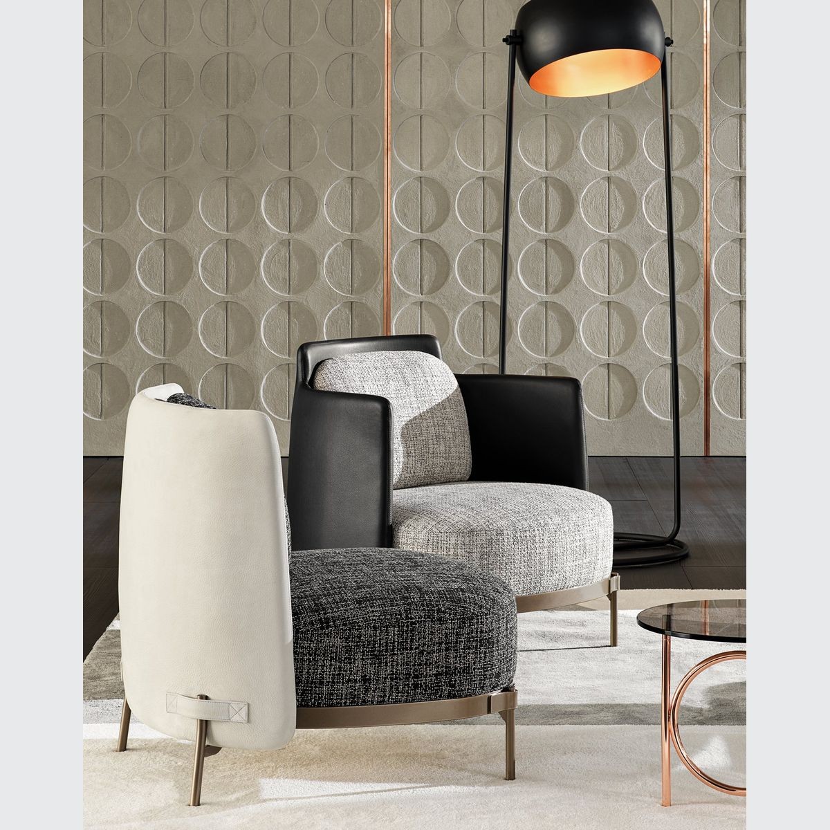 Minotti 2025 tape armchair