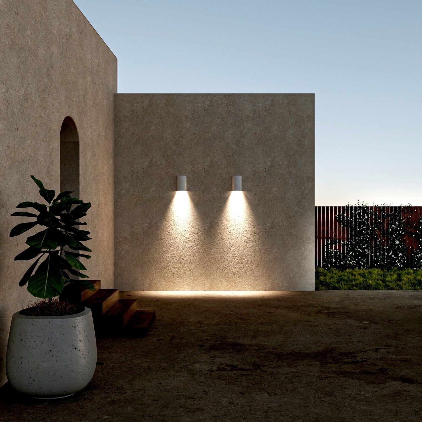 We Ponder/Dawn Exterior Ceramic Wall Light gallery detail image
