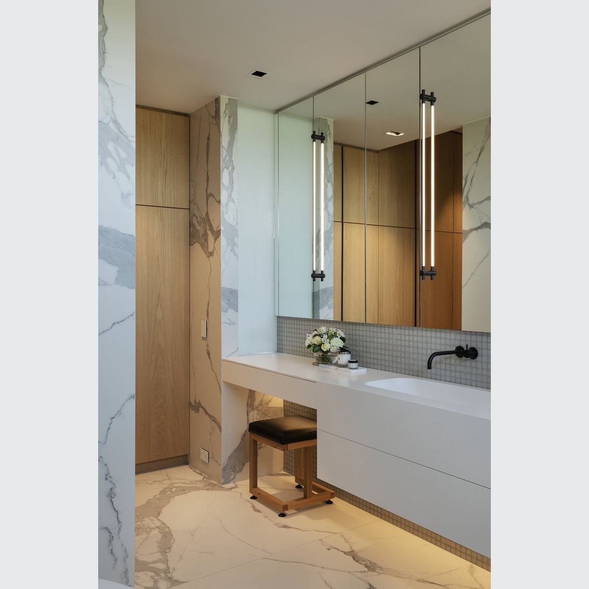 Juniper thin surface outlet mount vanity light