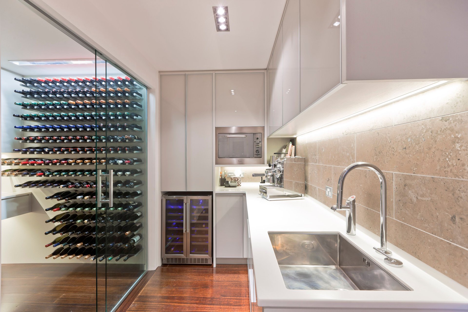 Epsom Wine Cellar, Butlers Pantry and Kitchen by Du Bois Design Ltd ...