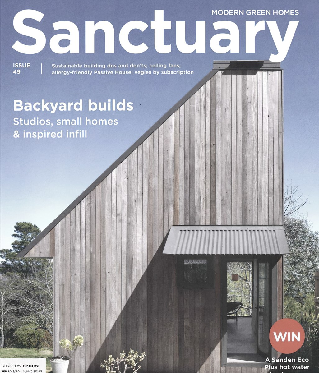 Great to see our Blue Mountains Studio on the front cover of Sanctuary Magazine.