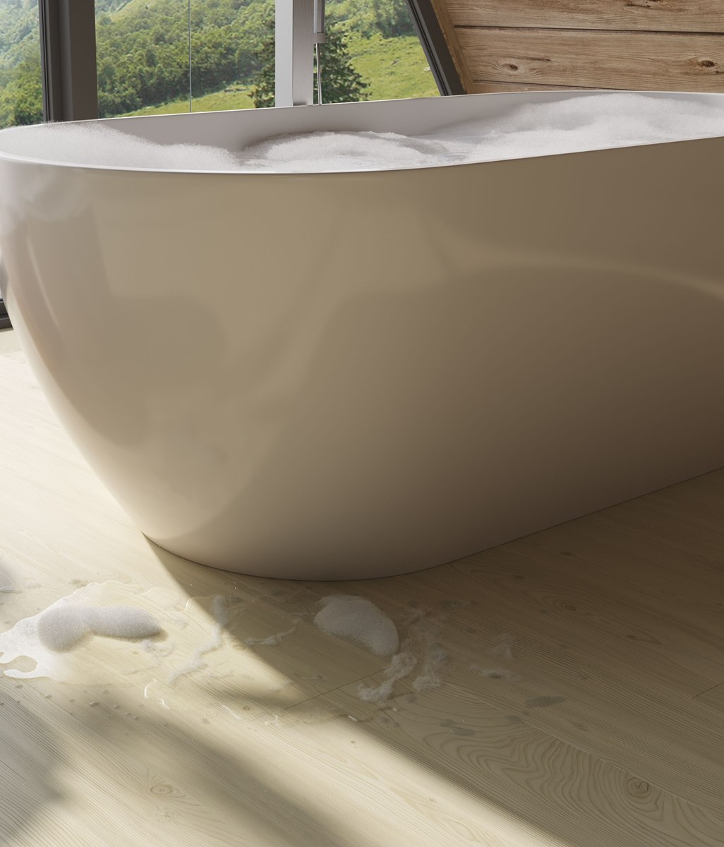 A flooring solution for getting the timber look in wet areas