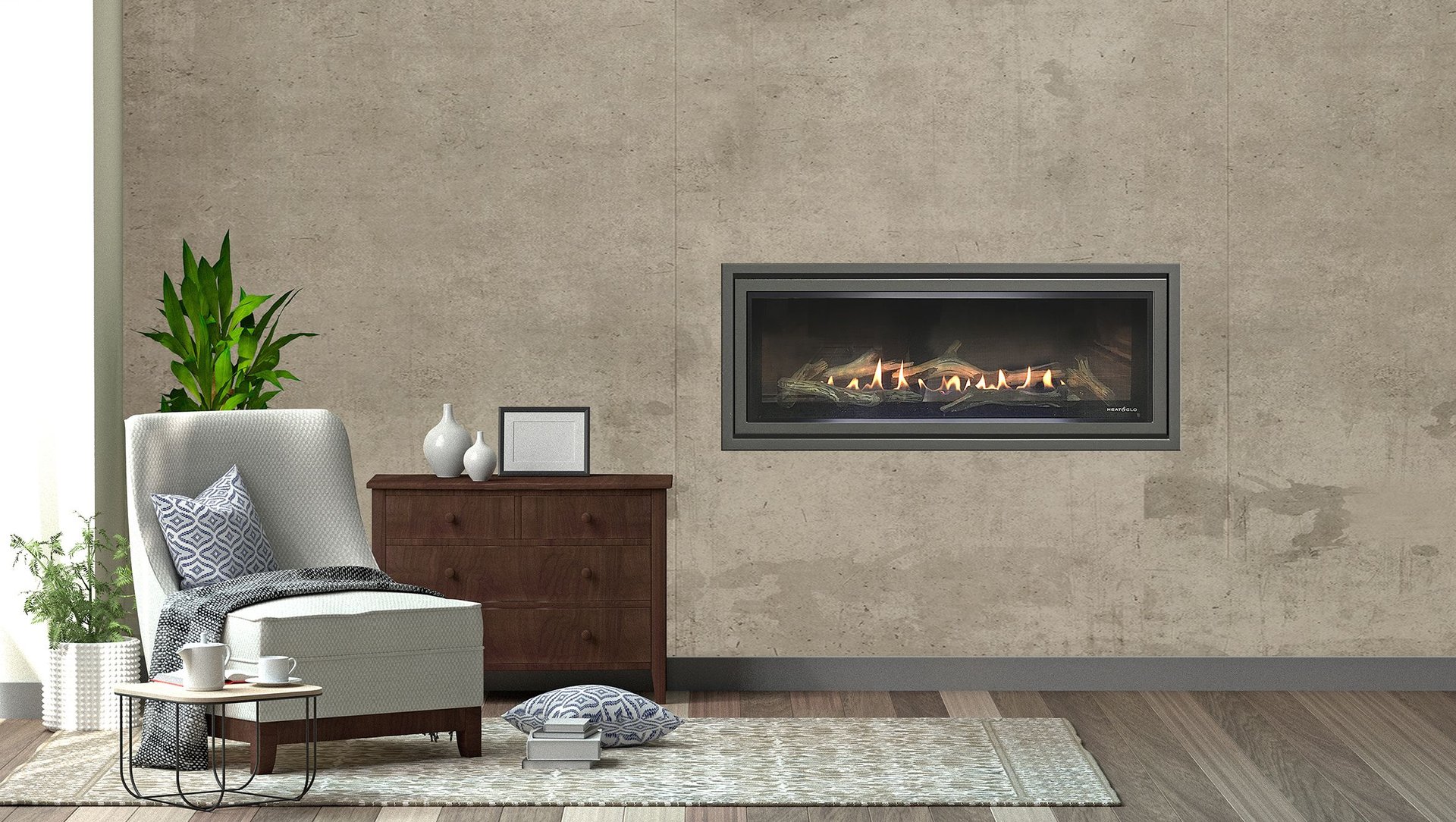 The latest in fireplaces: linear designs, efficient heating and easy ...
