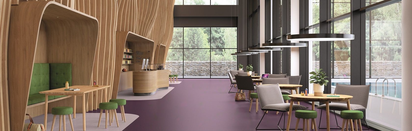 A world of colour: commercial flooring’s new look