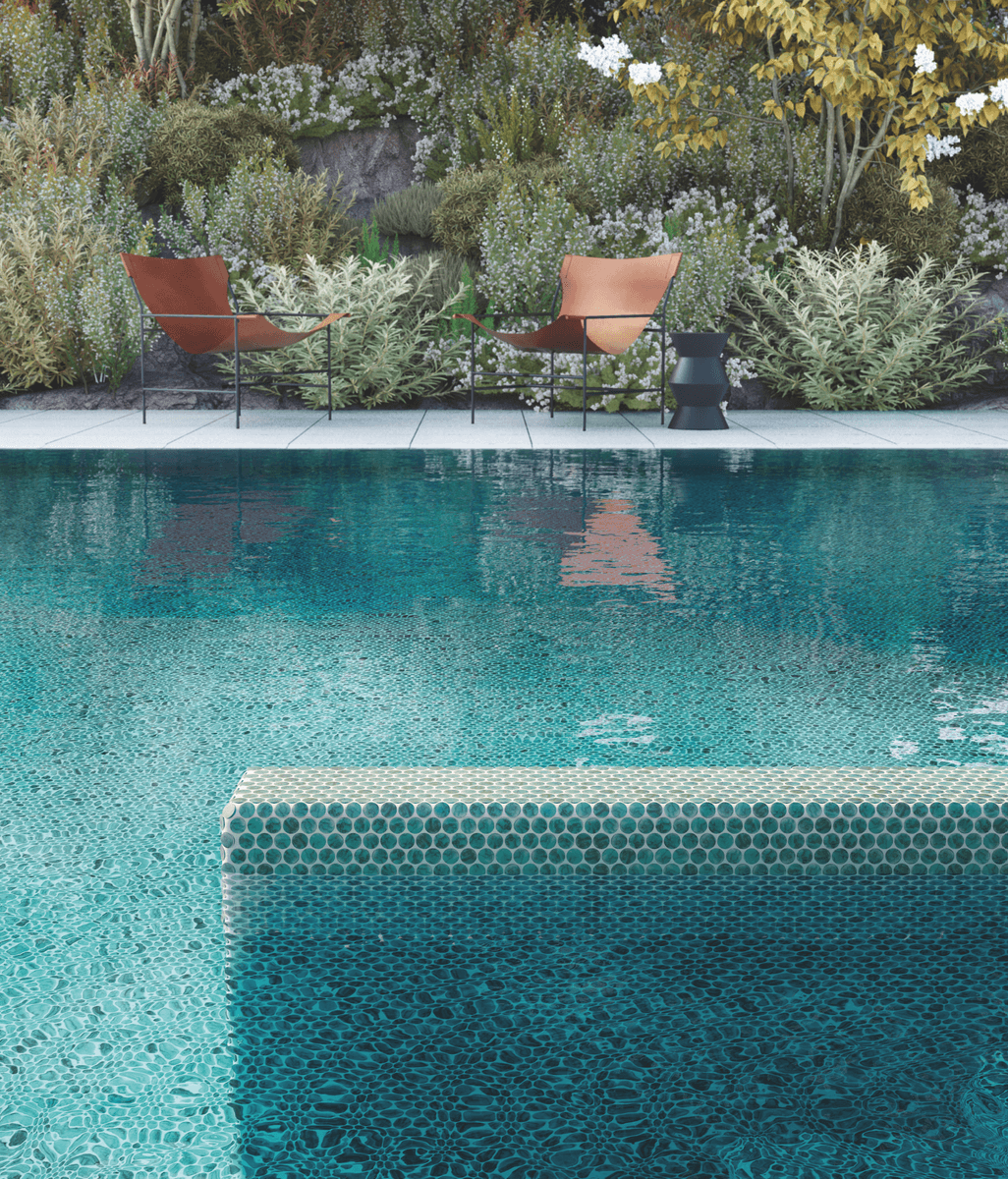 Embracing style and sustainability with glass mosaics