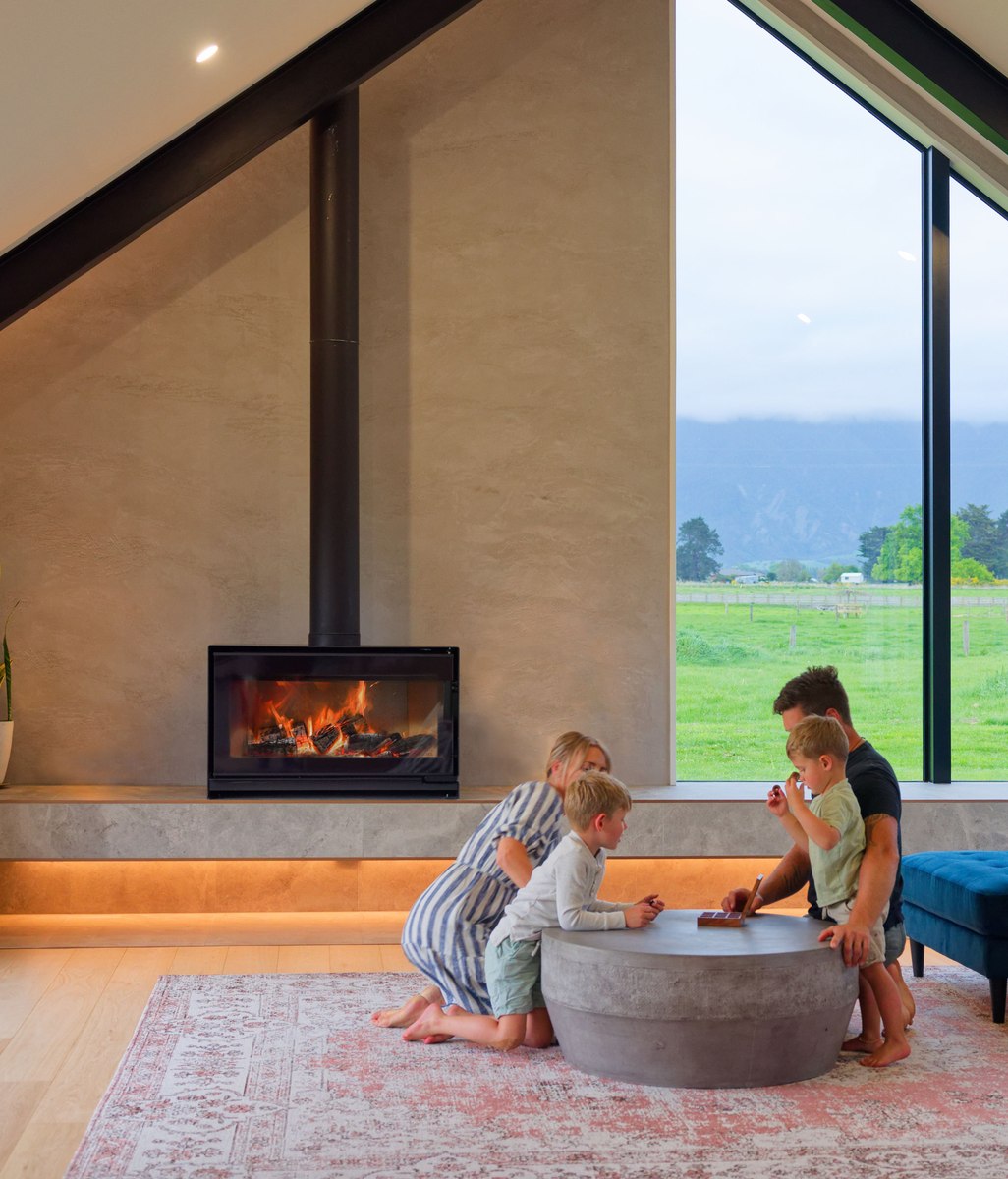 How an Escea Wood Fireplace Became the Hero of this Kaikōura New Build