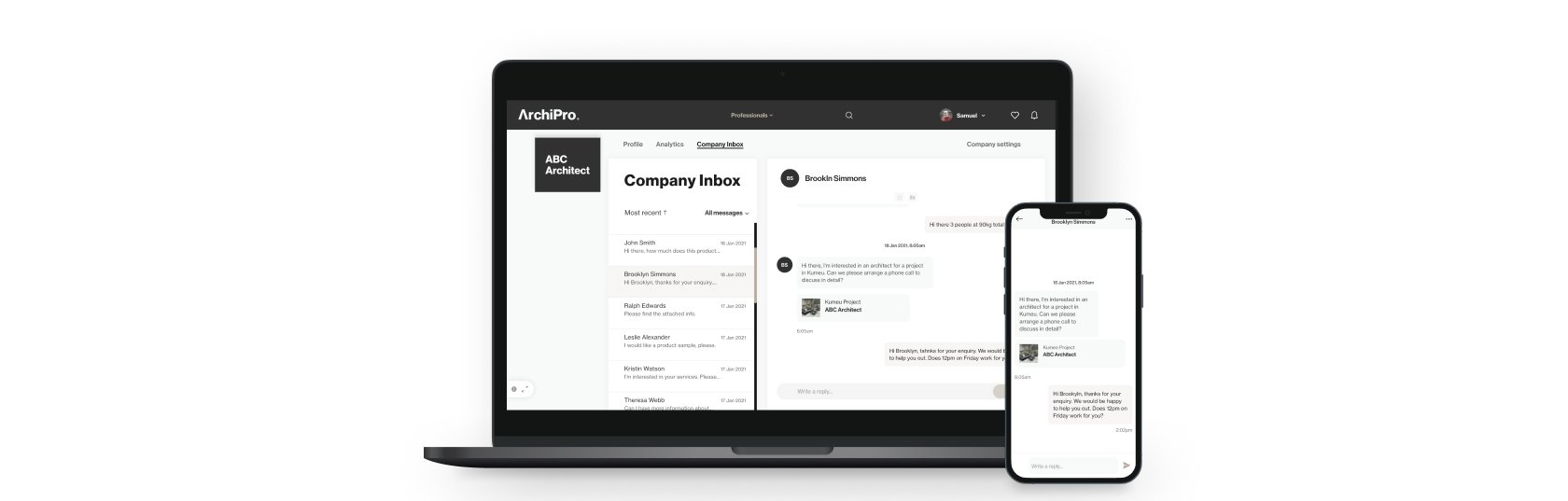 New Feature - Company Inbox