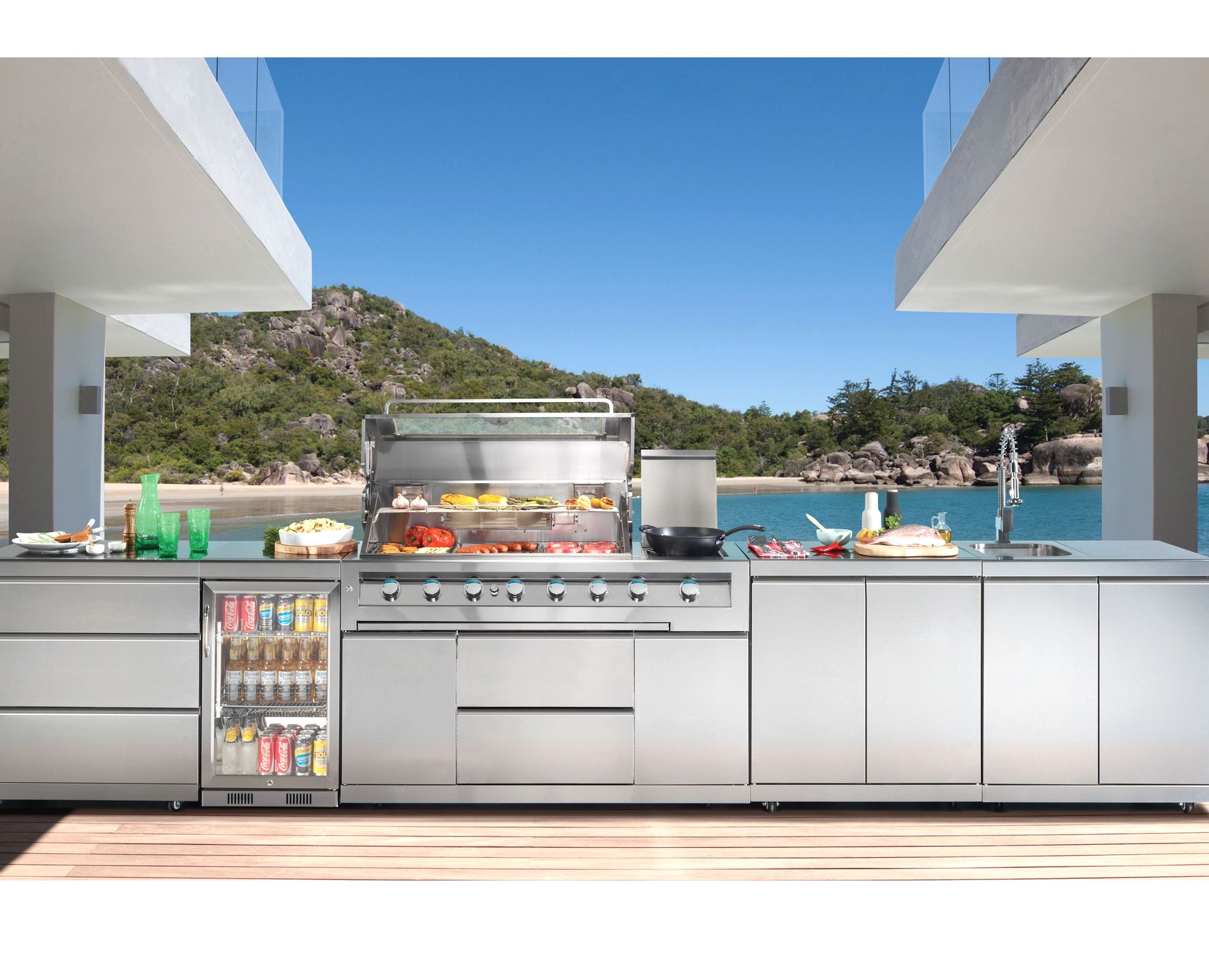 Outdoor bbq hotsell kitchen cabinets