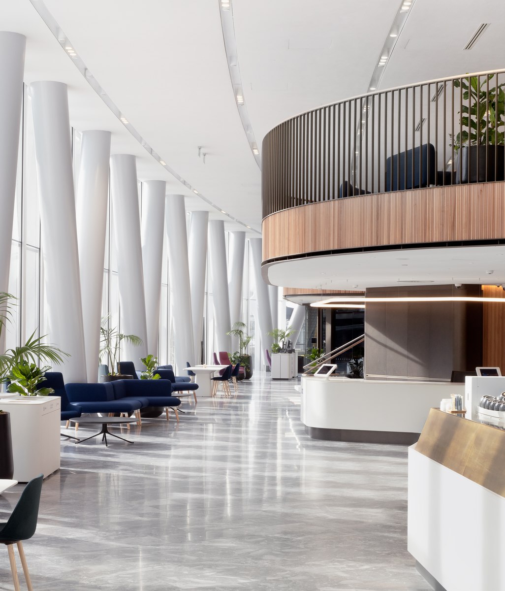 Native timber gives this project a striking architectural identity
