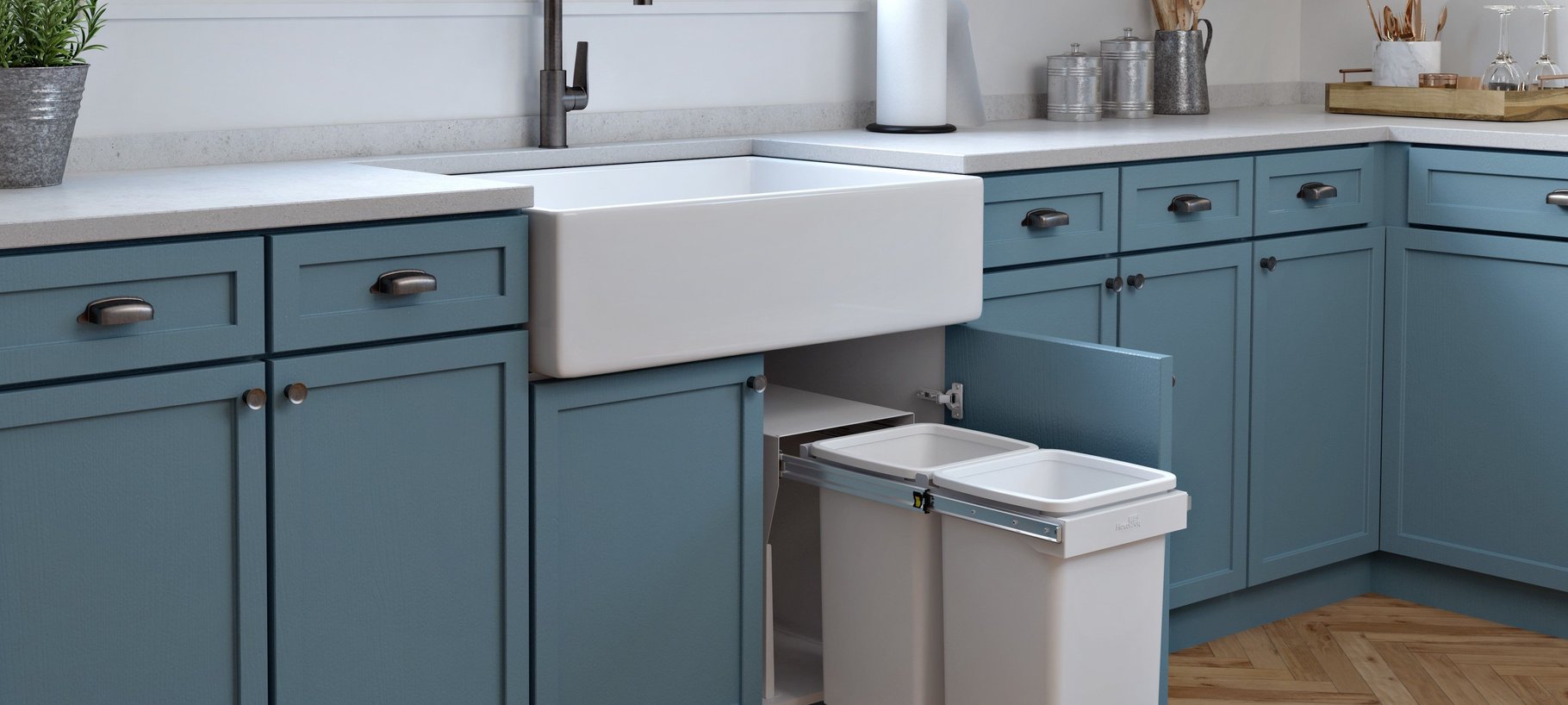 Bins under the sink are always a struggle! Hideaway Bins