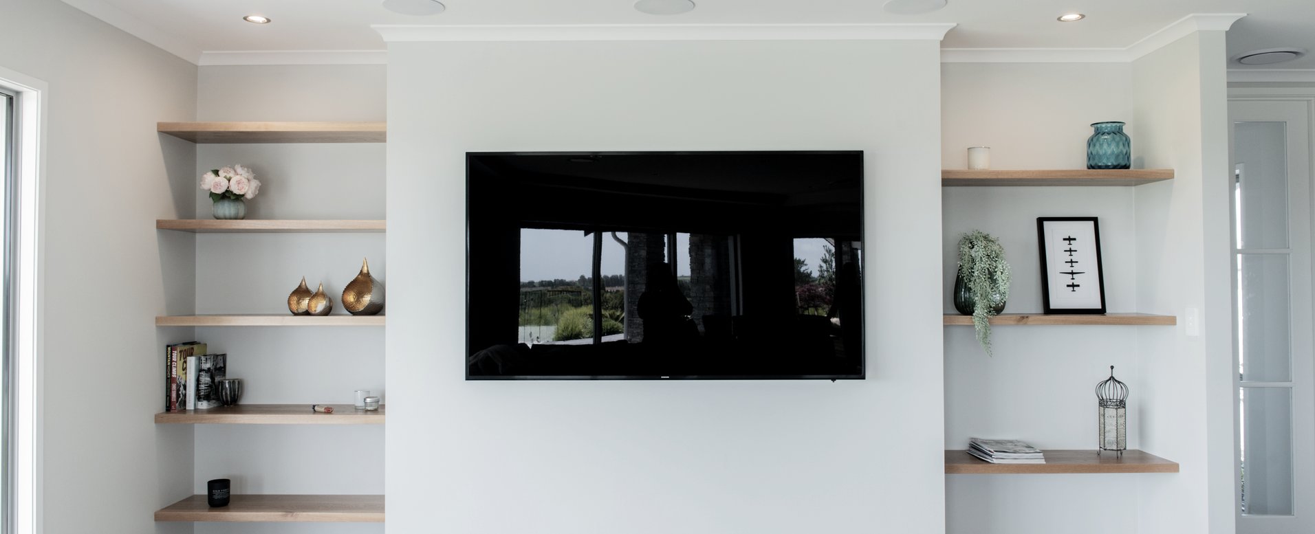 Floating Timber Shelving by Craftsman ArchiPro NZ