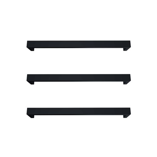  Matte Black Largo Square Heated Towel Rail - 832mm