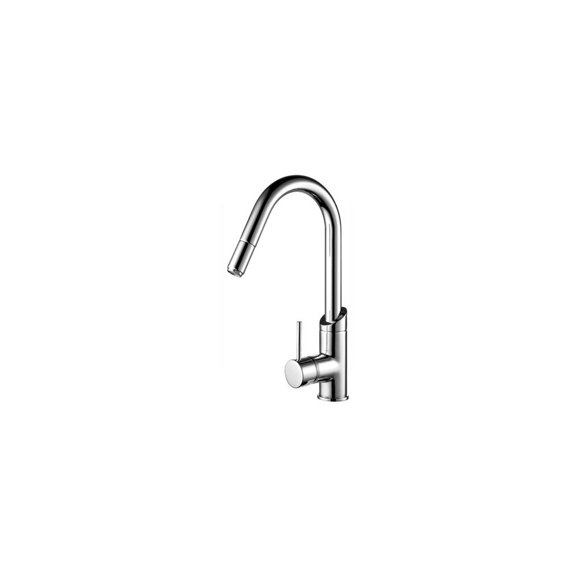 Minimalist Pull Down Gooseneck Sink Mixer Methven ArchiPro NZ