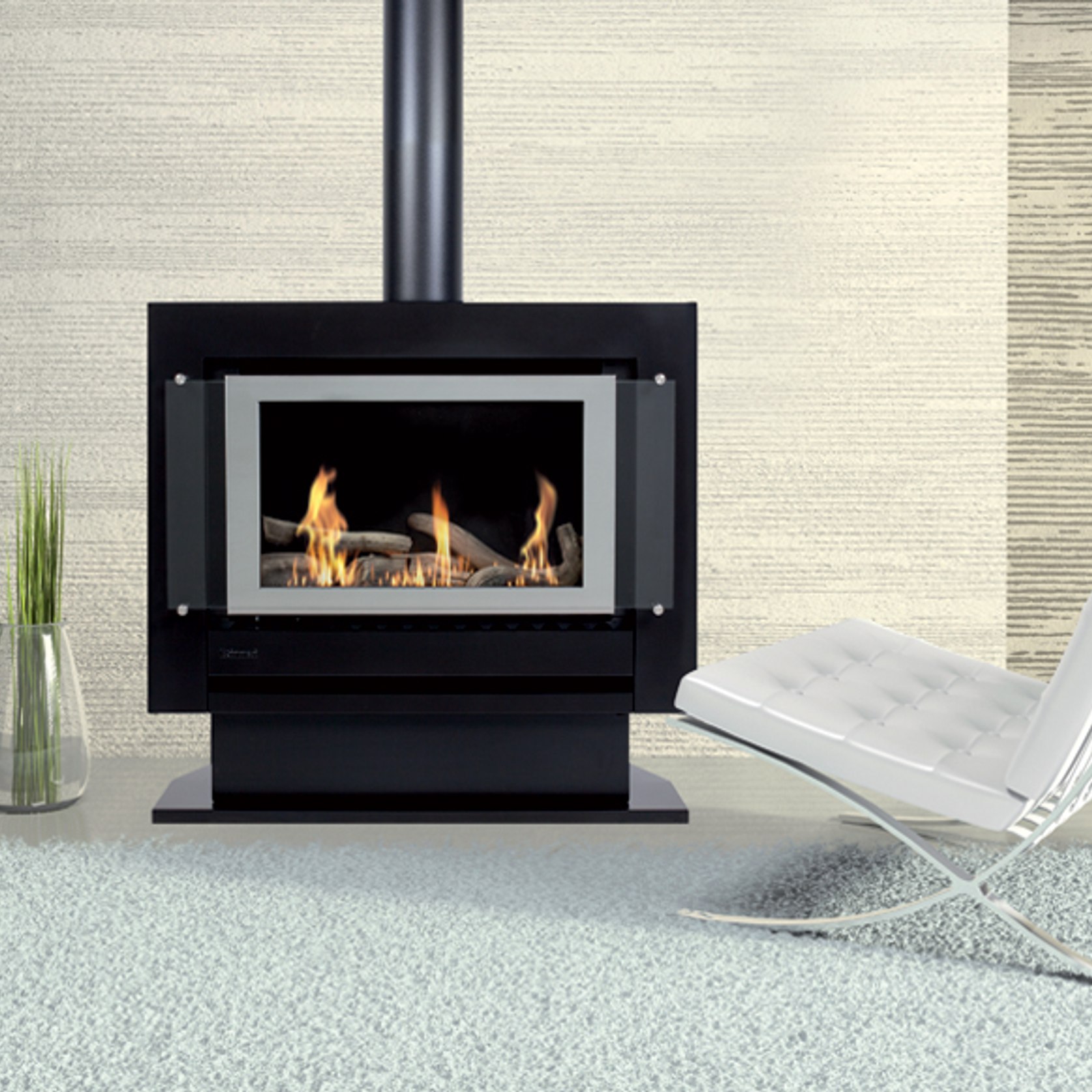 Rinnai Neo Freestanding Plinth Gas Fireplace | ArchiPro NZ