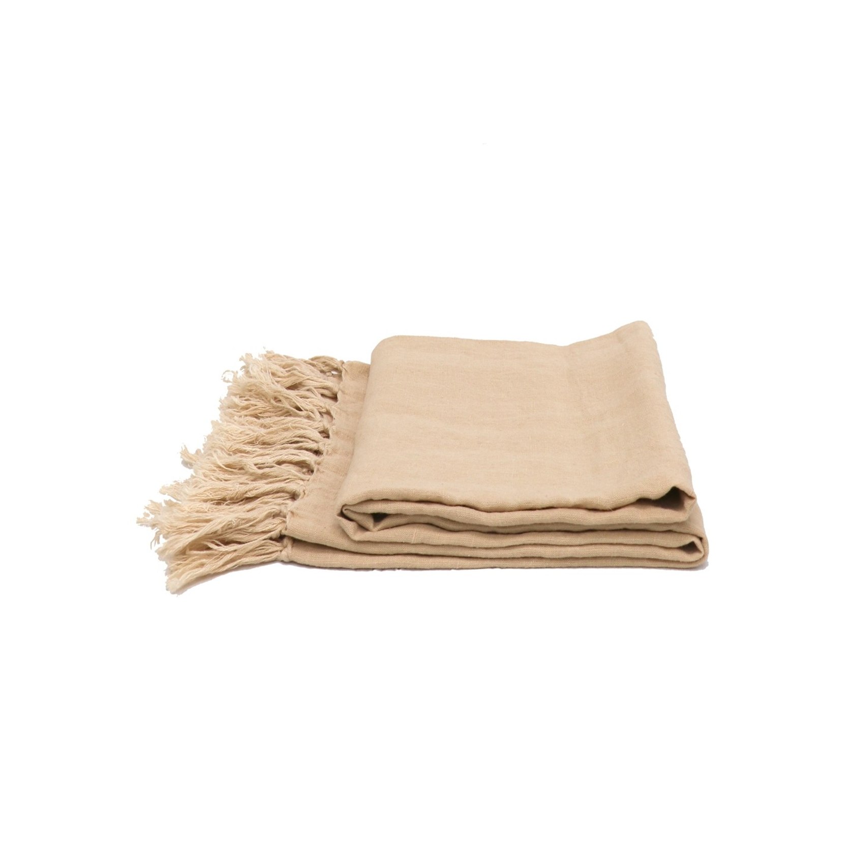 Tully Linen Throw Hazelnut ArchiPro NZ